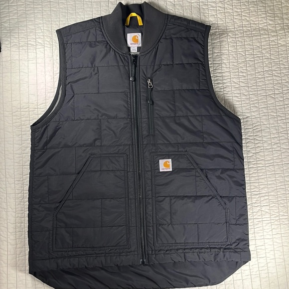 Carhartt Other - Carhartt Men’s Black Quilted Brookville Zipper Puffer Vest, Size Large
